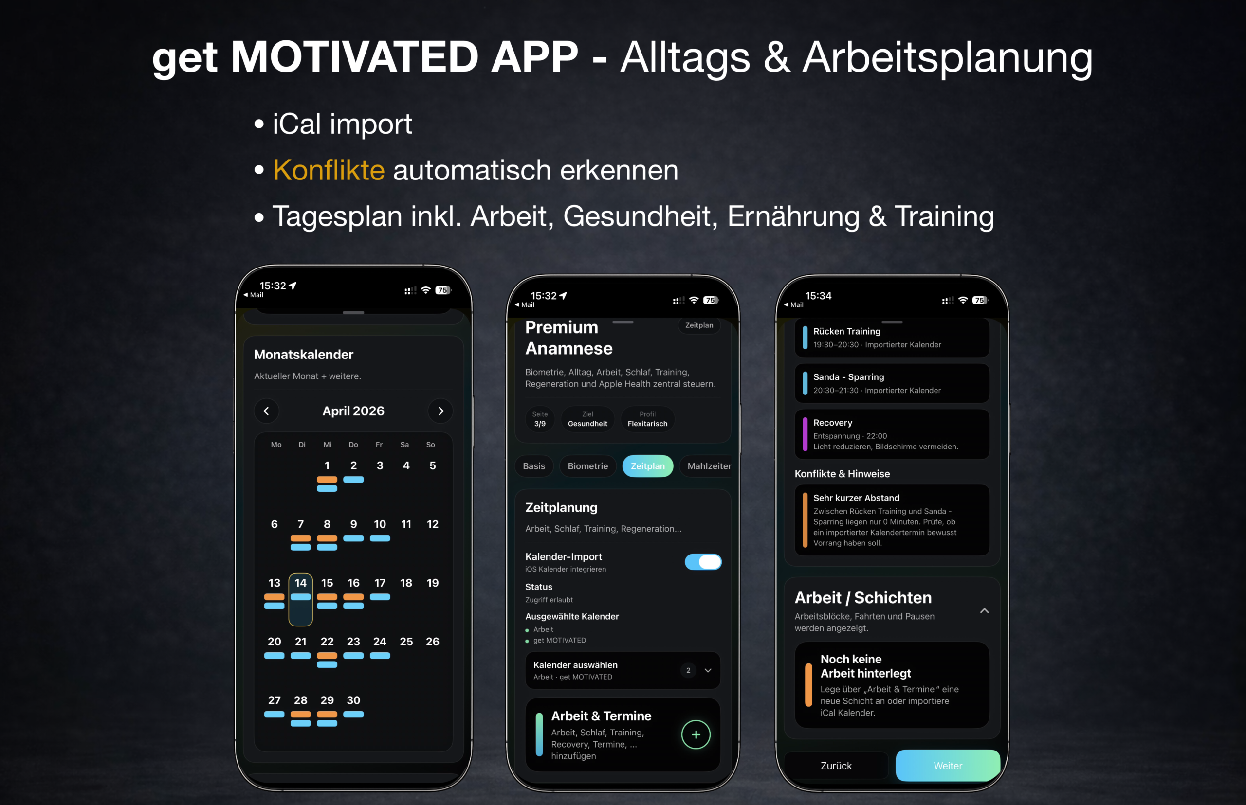 GET App – Arbeits- und Alltagsplanung