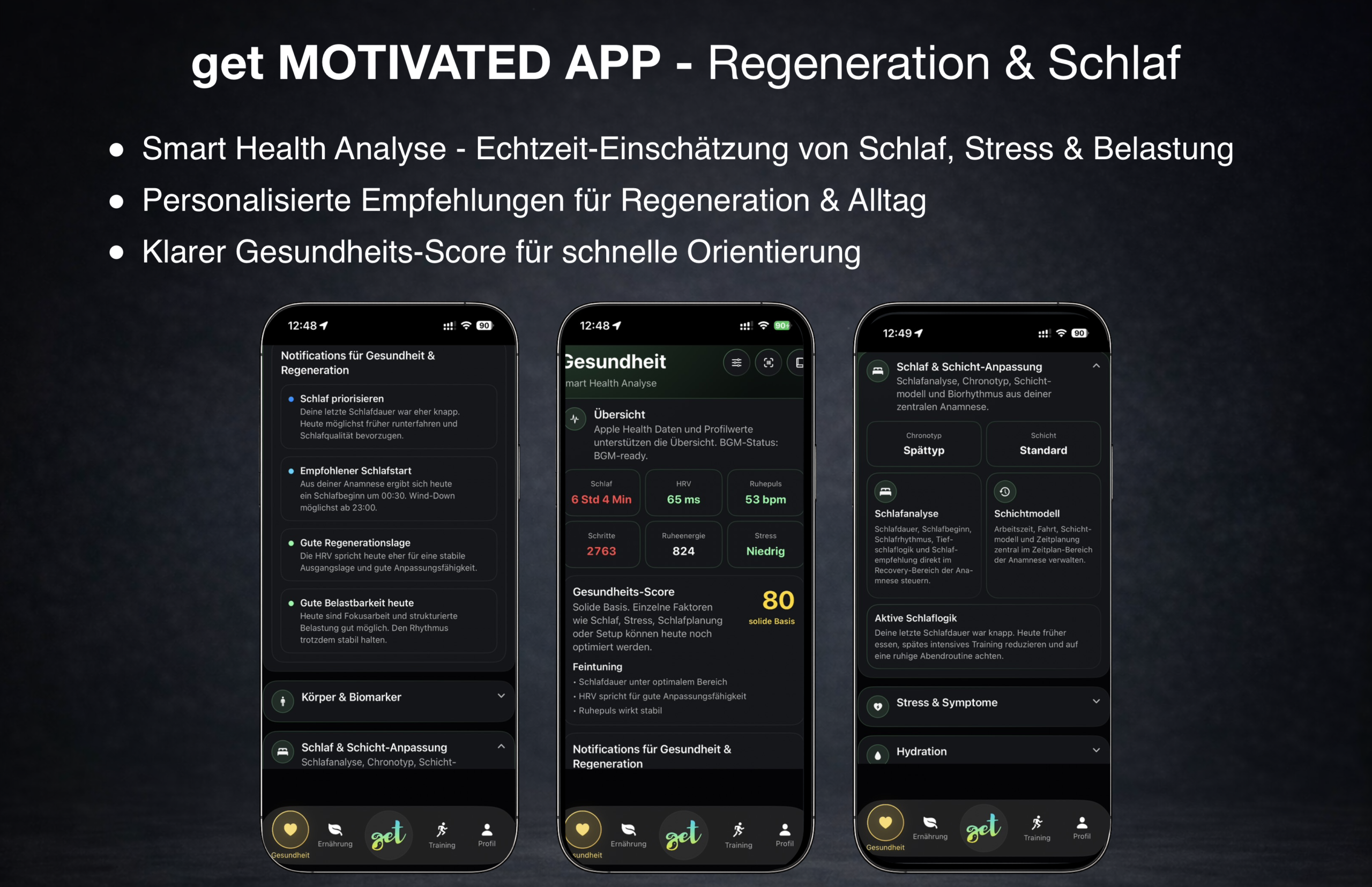 GET App – Gesundheit und Regeneration