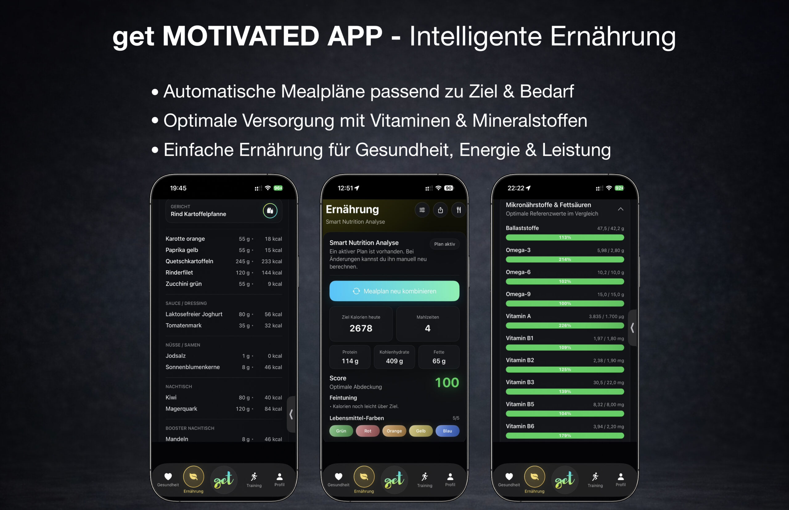 GET App – Intelligente Ernährung