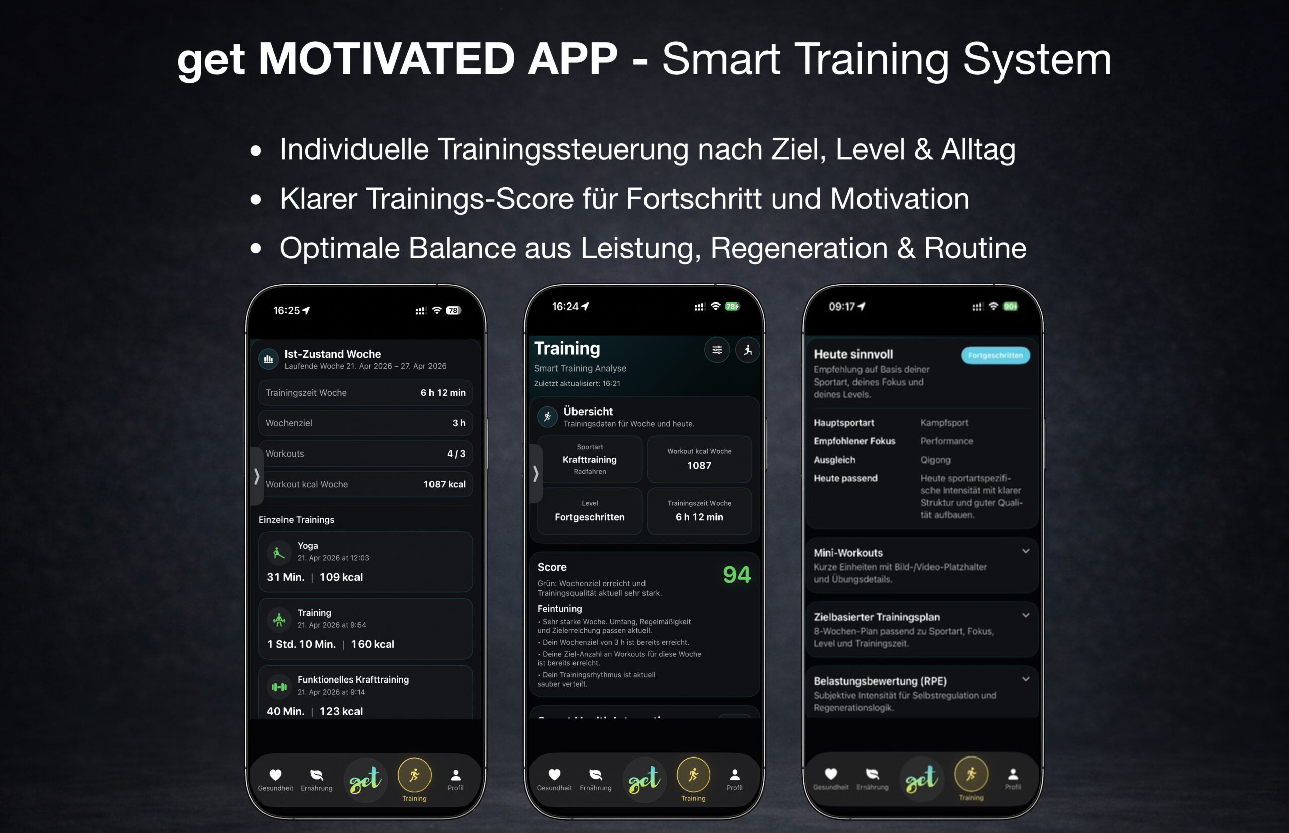 GET App – Smart Training System